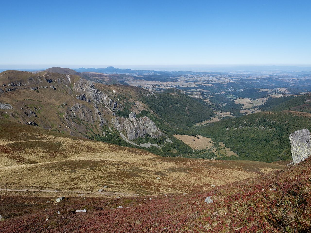 Réserve naturelle de la vallée de Chaudefour dans le massif du Sancy, en Auvergne