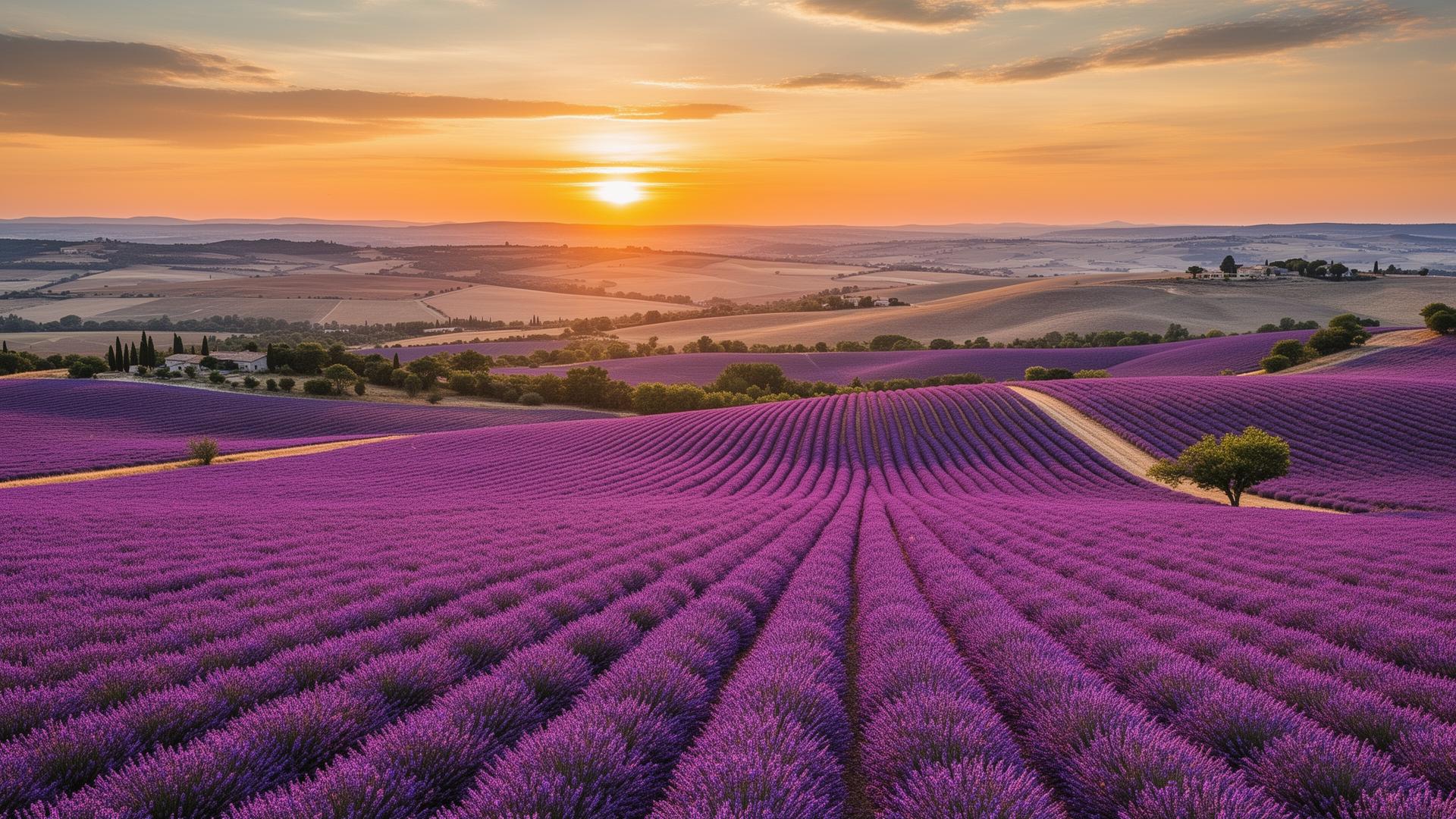 Paysages de Provence : Lavandes, villages perchés du Luberon et art de vivre