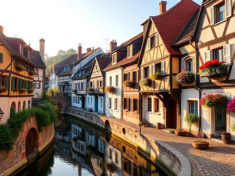 Paysages de Alsace : Route des Vins, villages à colombages et tables de terroir